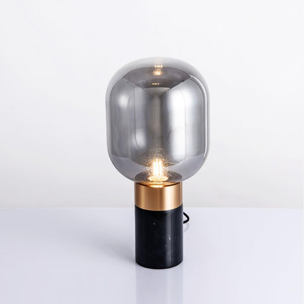 gold marble glass table lamp for bedroom nightstand
