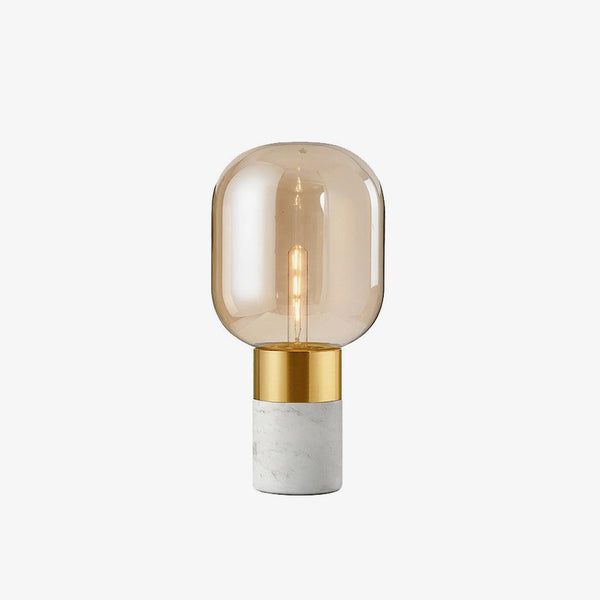 gold marble glass table lamp for bedroom nightstand