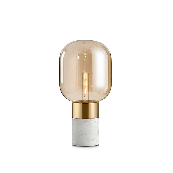 gold marble glass table lamp for bedroom nightstand
