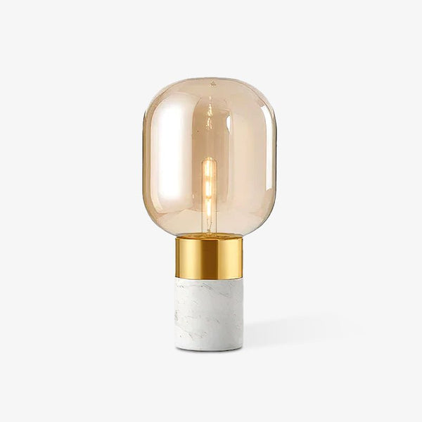 gold marble glass table lamp for bedroom nightstand