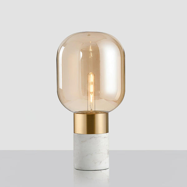 gold marble glass table lamp for bedroom nightstand