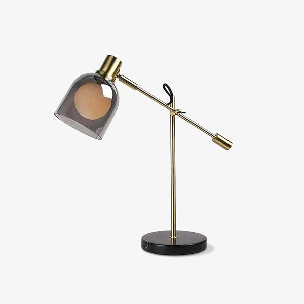 gold metal glass marble table lamp for bedroom and living room