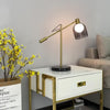 gold metal glass marble table lamp for bedroom and living room