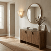 gold mica petal wall sconce