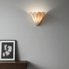 gold mica petal wall sconce
