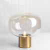 gold mushroom glass table lamp for bedside living room