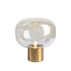 gold mushroom glass table lamp for bedside living room