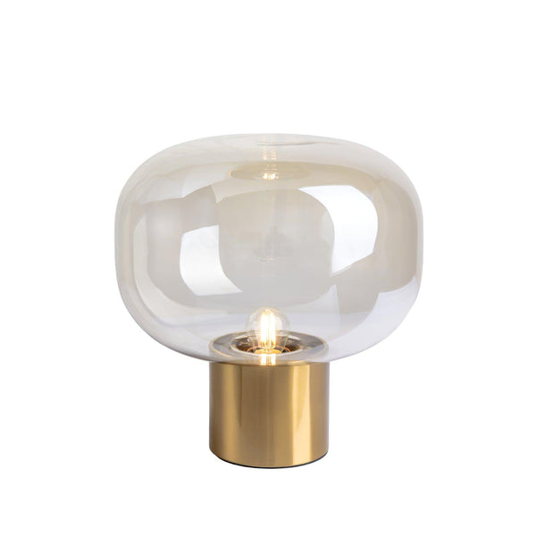gold mushroom glass table lamp for bedside living room
