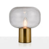 gold mushroom glass table lamp for bedside living room