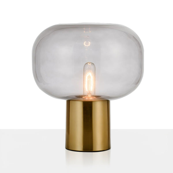 gold mushroom glass table lamp for bedside living room