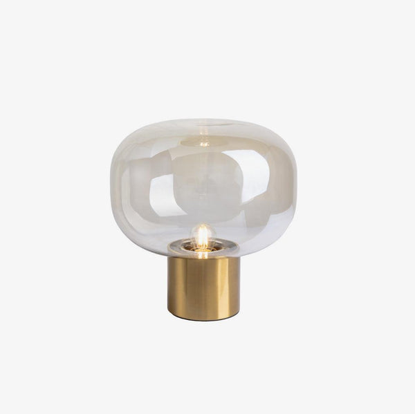 gold mushroom glass table lamp for bedside living room