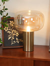gold mushroom glass table lamp for bedside living room