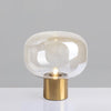 gold mushroom glass table lamp for bedside living room