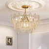 gold wave glass chandelier dining room kitchen island