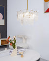 gold wave glass chandelier dining room kitchen island