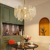 gold wave glass chandelier dining room kitchen island