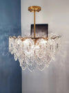 gold wave glass chandelier dining room kitchen island