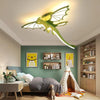 green dinosaur acrylic led ceiling light for kids bedroom