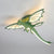 green dinosaur acrylic led ceiling light for kids bedroom