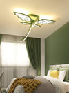 green dinosaur acrylic led ceiling light for kids bedroom