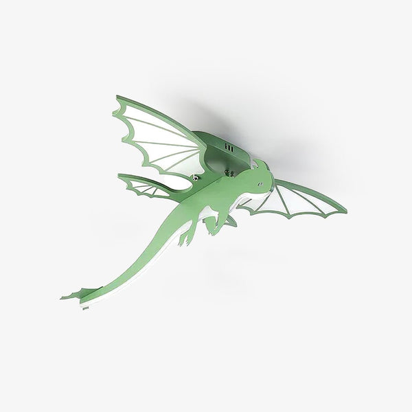 green dinosaur acrylic led ceiling light for kids bedroom
