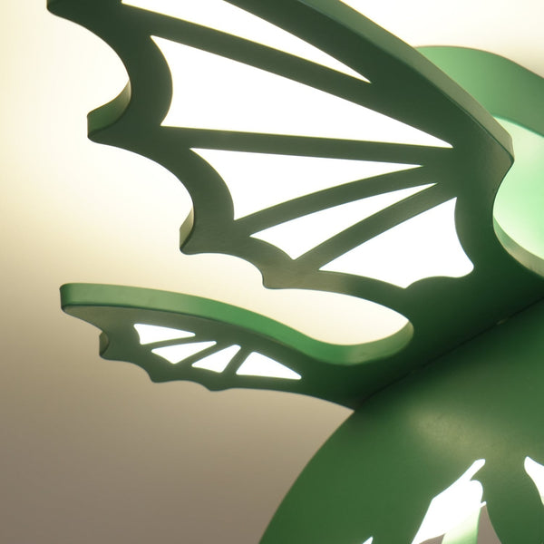 green dinosaur acrylic led ceiling light for kids bedroom
