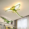 green dinosaur acrylic led ceiling light for kids bedroom
