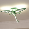 green dinosaur acrylic led ceiling light for kids bedroom
