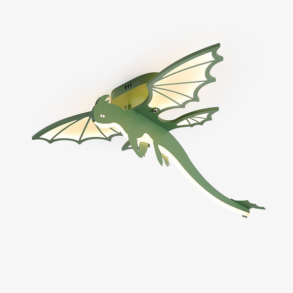 green dinosaur acrylic led ceiling light for kids bedroom