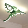 green dinosaur acrylic led ceiling light for kids bedroom