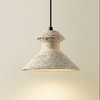 honey travertine sculptural pendant light
