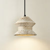 honey travertine sculptural pendant light