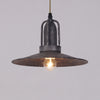 industrial antique gray iron dome pendant light