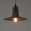 industrial antique gray iron dome pendant light