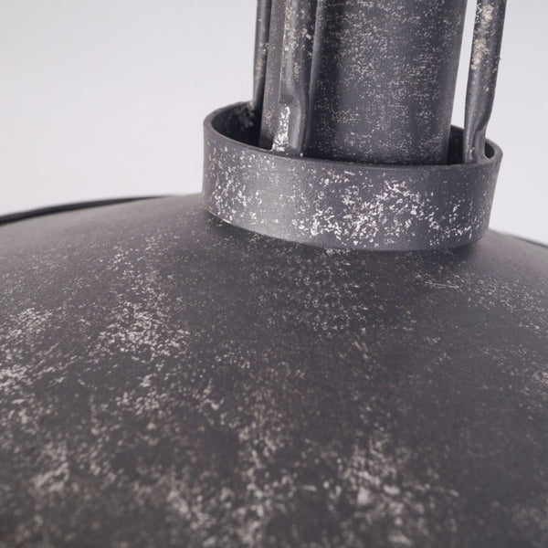 industrial antique gray iron dome pendant light