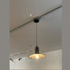 industrial antique gray iron dome pendant light