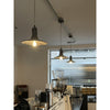 industrial antique gray iron dome pendant light