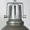 industrial antiqued silver iron pendant light