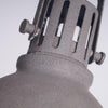 industrial antiqued silver iron pendant light