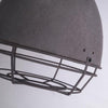 industrial antiqued silver iron pendant light
