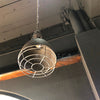 industrial antiqued silver iron pendant light