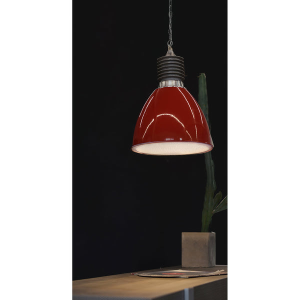 industrial black aluminum dome pendant lamp