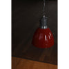 industrial black aluminum dome pendant lamp