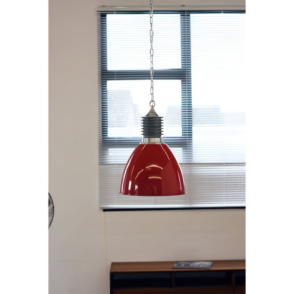 industrial black aluminum dome pendant lamp
