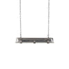 industrial black clear glass linear led pendant light