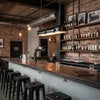 industrial black clear glass linear led pendant light