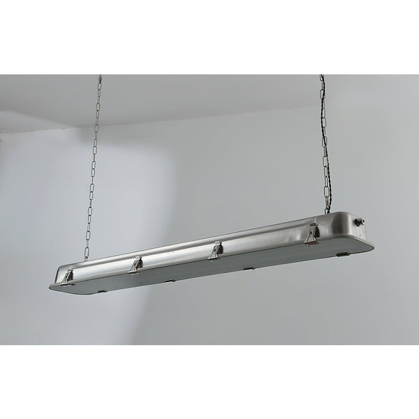 industrial black clear glass linear led pendant light