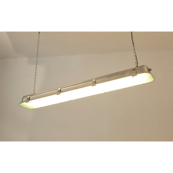 industrial black clear glass linear led pendant light
