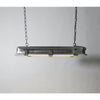 industrial black clear glass linear led pendant light