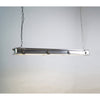 industrial black clear glass linear led pendant light